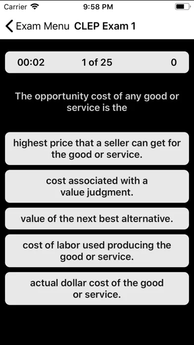 CLEP Macroeconomics Prep Screenshots