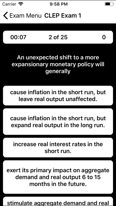 CLEP Macroeconomics Prep Screenshots