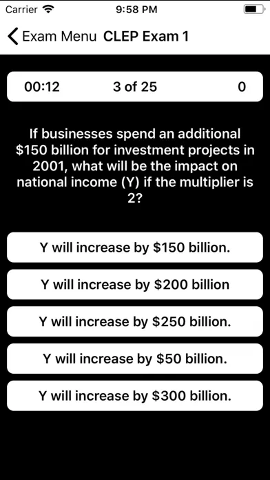 CLEP Macroeconomics Prep Screenshots