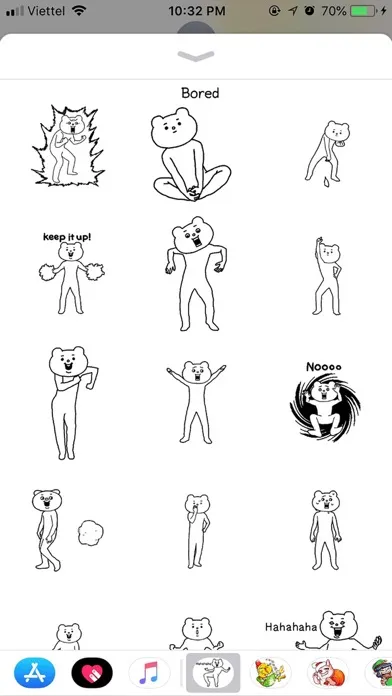 Bear Betakkuma Funny Sticker Screenshots