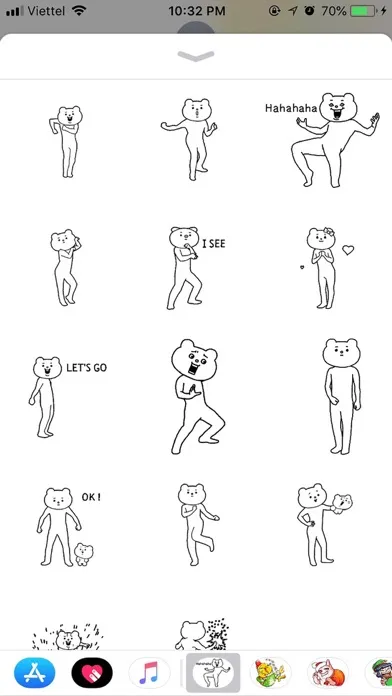 Bear Betakkuma Funny Sticker Screenshots