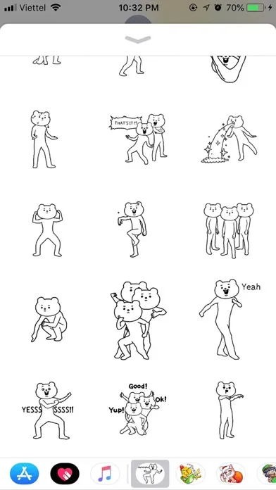 Bear Betakkuma Funny Sticker Screenshots