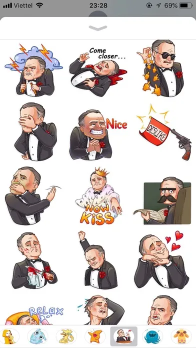 Captures d'écran de Business Style Funny Stickers