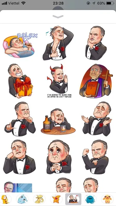Captures d'écran de Business Style Funny Stickers
