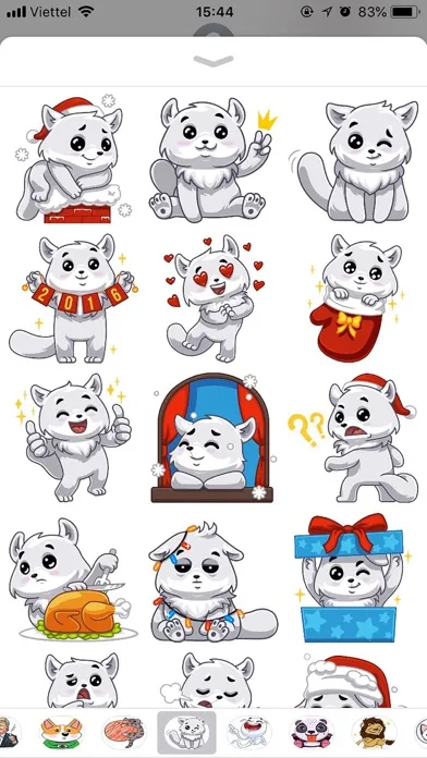 Capturas de pantalla de Cute Dog Emoji Funny Stickers