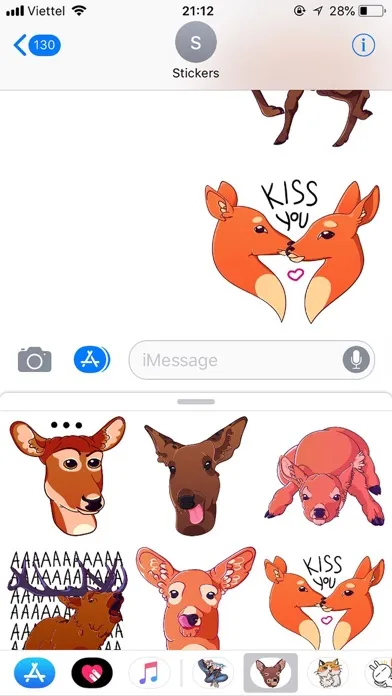 Deer Emoji Funny Stickers स्क्रीनशॉट
