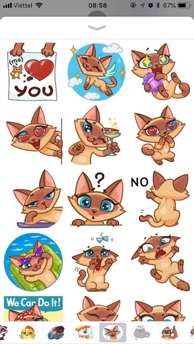 Kitty Cat Emoji Funny Stickers应用截图