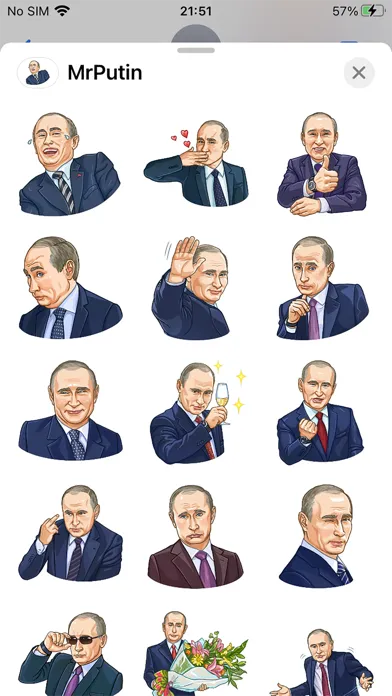 Mr Putin Emoji Funny Stickers Ekran Görüntüleri
