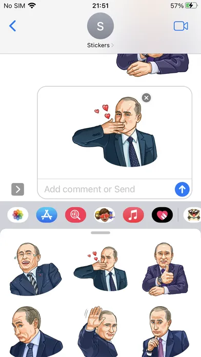 Mr Putin Emoji Funny Stickers Ekran Görüntüleri