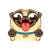 Pug Dog Emoji Funny Stickers