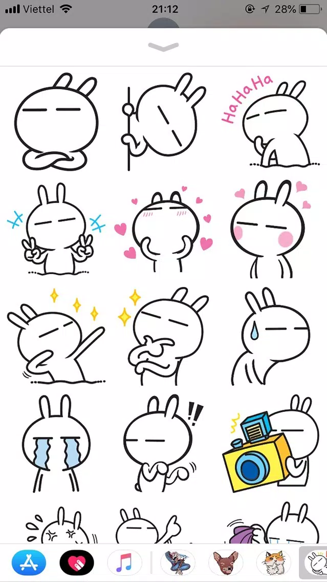 Rabbit Funny Emoji Stickers應用截圖