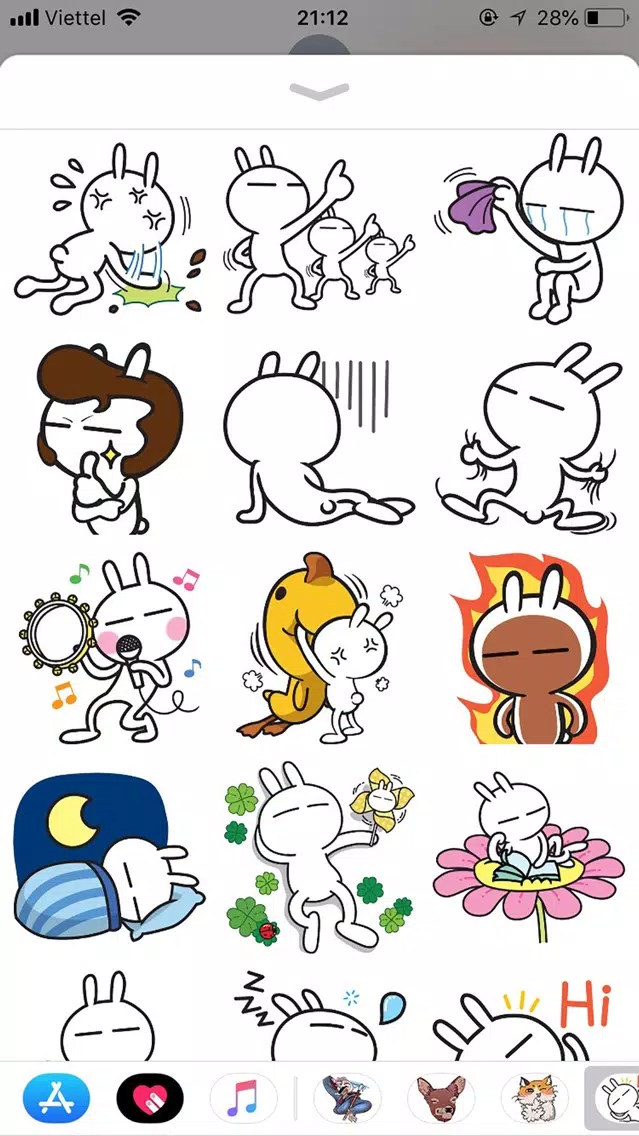 Rabbit Funny Emoji Stickers應用截圖