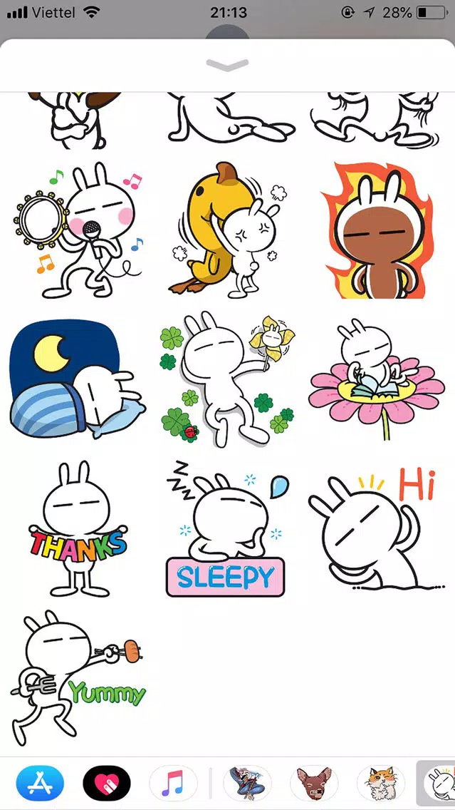 Rabbit Funny Emoji Stickers應用截圖