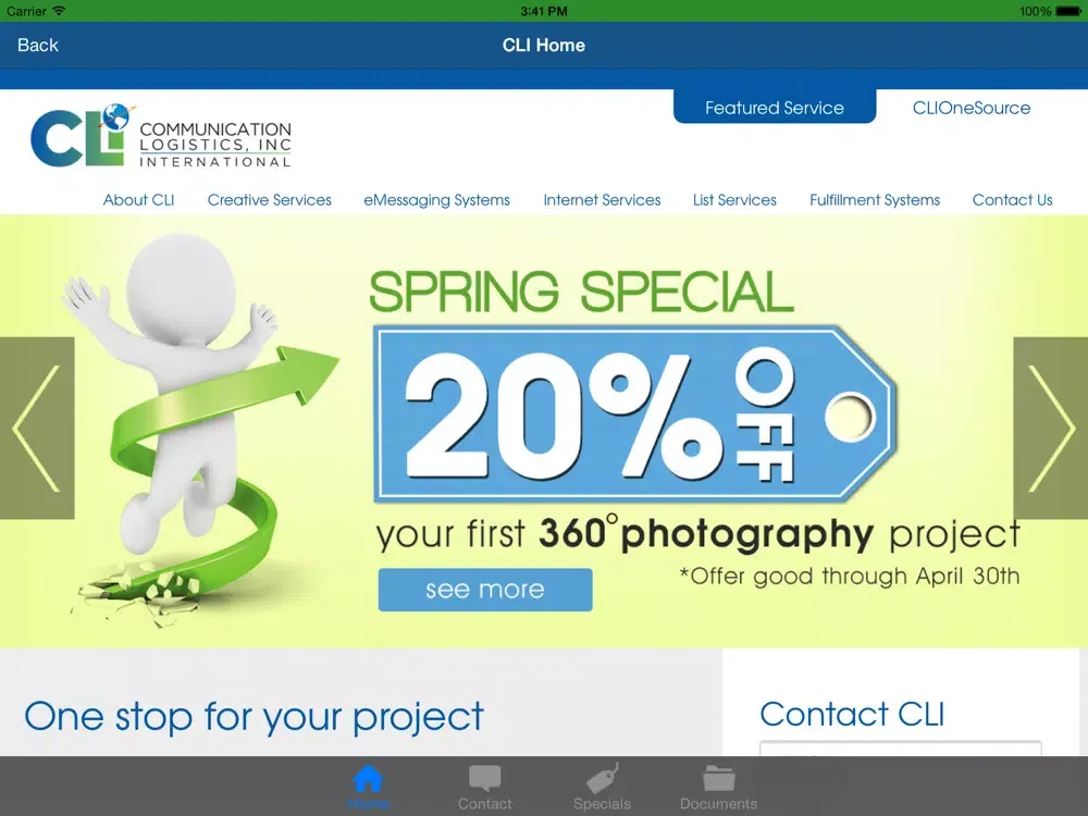 CLI iPad スクリーンショット