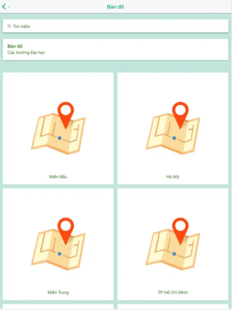 Tangkapan layar Thông tin tuyển sinh iPad 