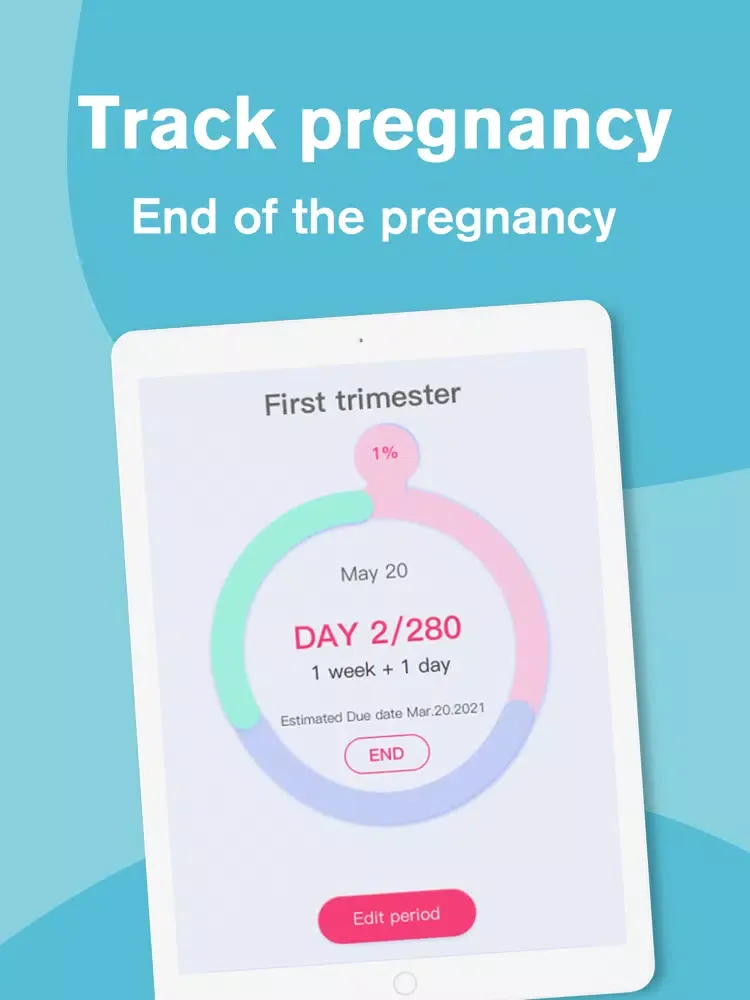 Capturas de tela do Period Tracker ~ Cycle Tracker iPad 