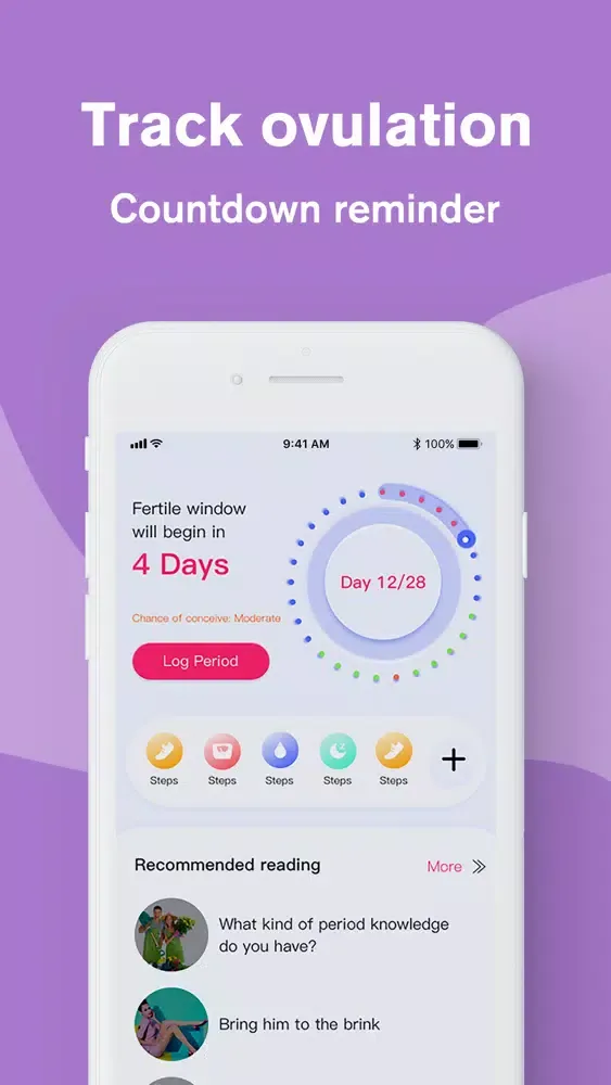 Capturas de tela do Period Tracker ~ Cycle Tracker