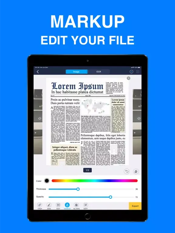 Scanner App -- pdf scanner iPad  سکرین شاٹس