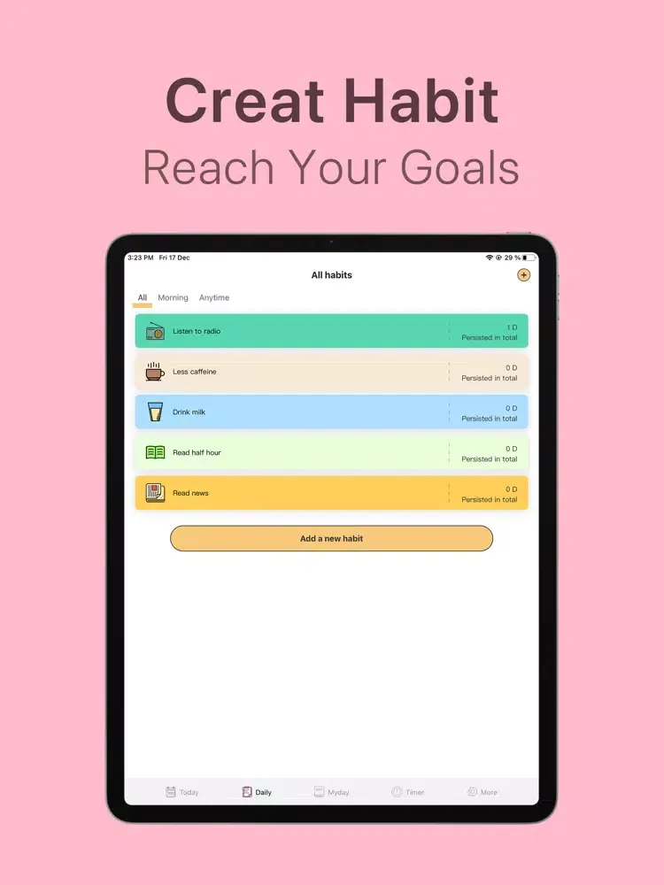 Habit Tracker & Daily Planner iPad  স্ক্রিনশট