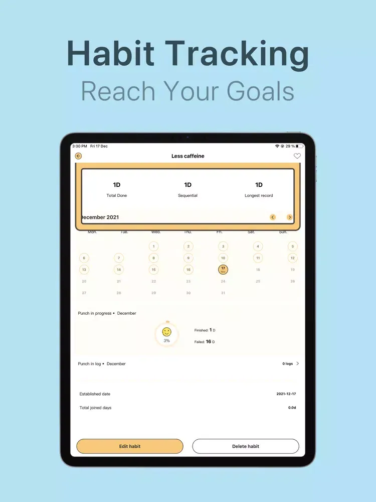 Habit Tracker & Daily Planner iPad  স্ক্রিনশট