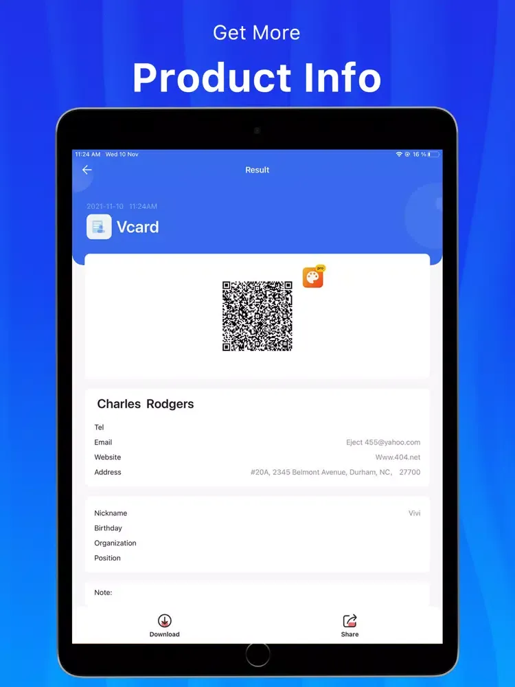 Screenshot di QR Code Reader*QR Scanner APP iPad 