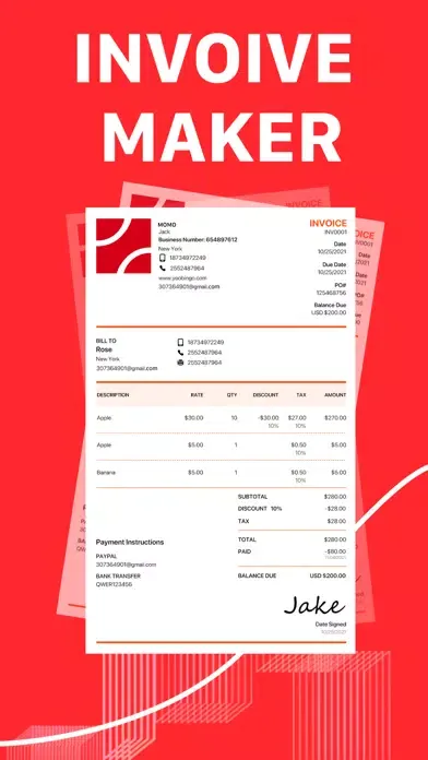 ภาพหน้าจอของ Invoice Maker & Estimate Maker