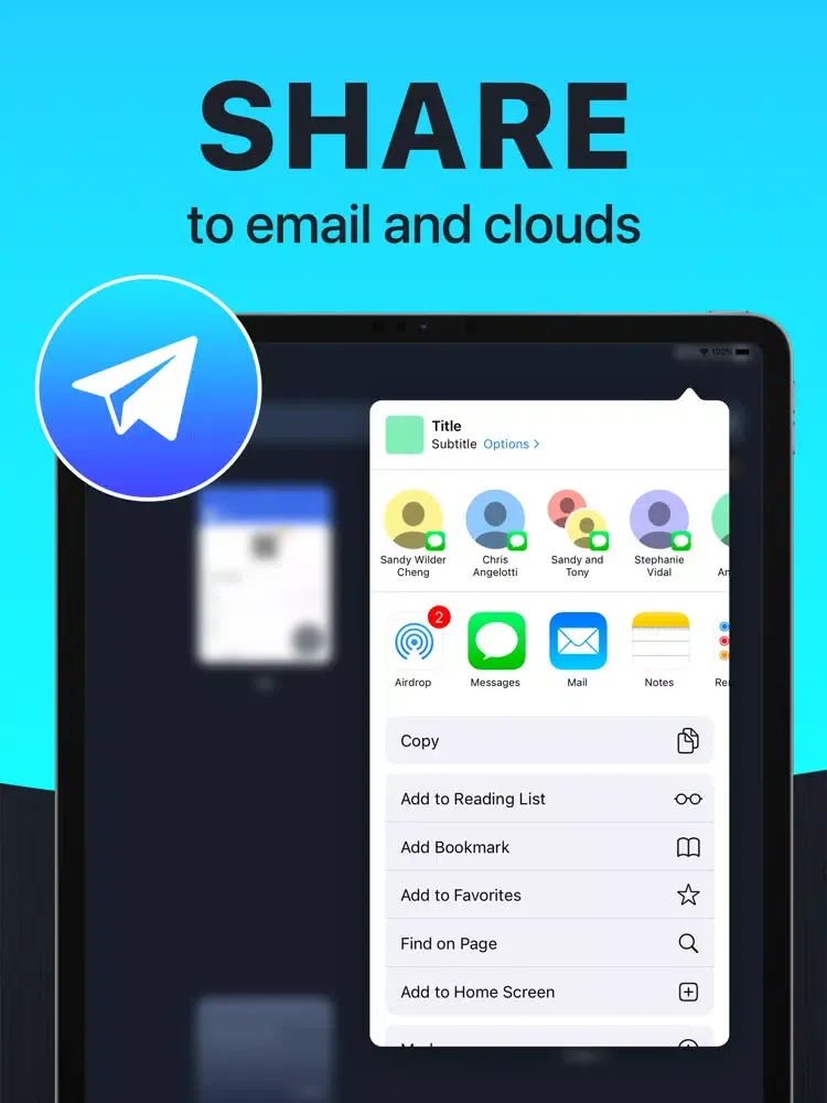 Scanner App ' PDF Scanner iPad  Screenshots