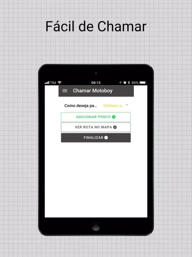 Screenshot di Central de Motoboy - Cliente iPad 