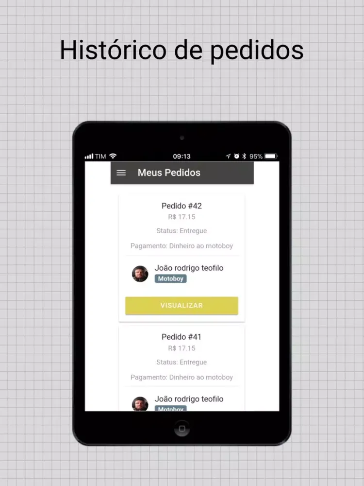 Screenshot di Central de Motoboy - Cliente iPad 