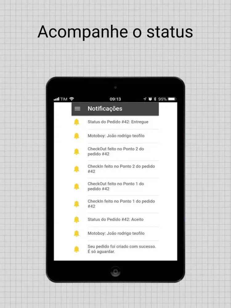 Screenshot di Central de Motoboy - Cliente iPad 