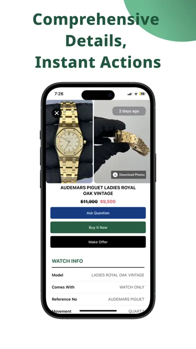 Capturas de tela do Brickell Watches