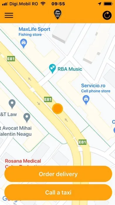 Ảnh chụp màn hình của iTaxi Go