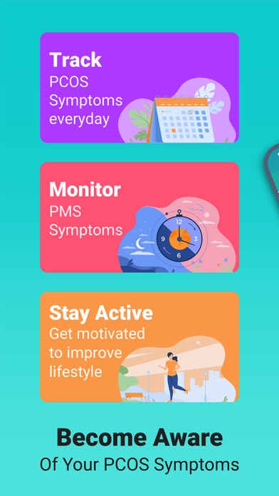 Capturas de tela do PCOS Tracker