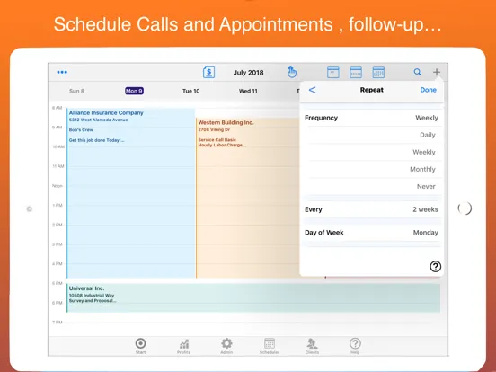 Capturas de tela do Client Sales & Contact Manager iPad 