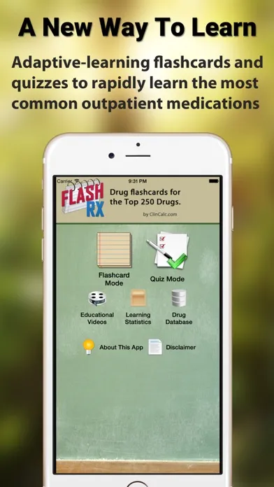 Ảnh chụp màn hình của FlashRX - Top 250 Drugs