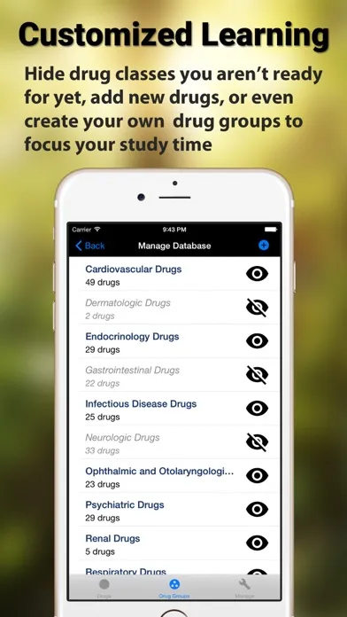 Ảnh chụp màn hình của FlashRX - Top 250 Drugs