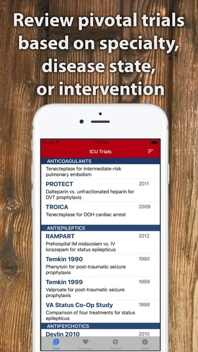ICU Trials by ClinCalc Ekran Görüntüleri
