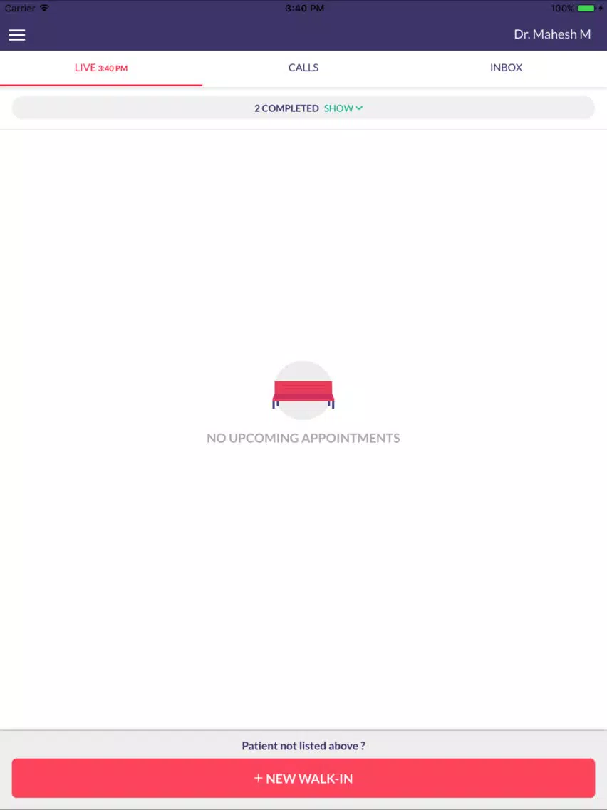 Tangkapan layar Augment by Virtual Clinic iPad 