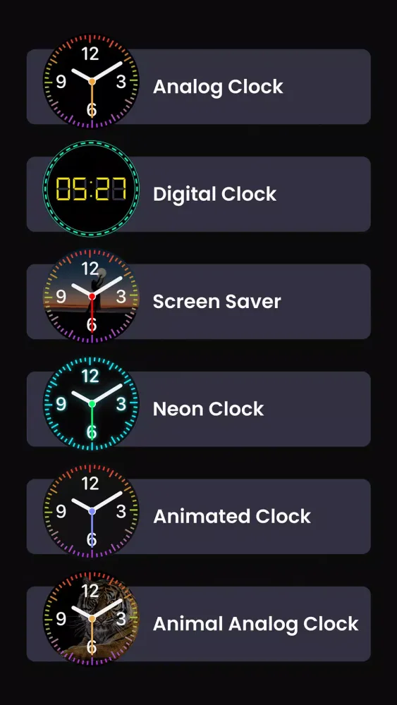 Zrzuty ekranu Clock Widget: Analog & Digital