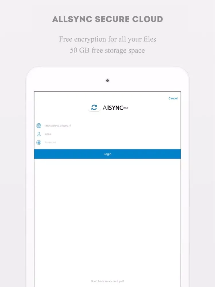 Capturas de pantalla de Allsync iPad 