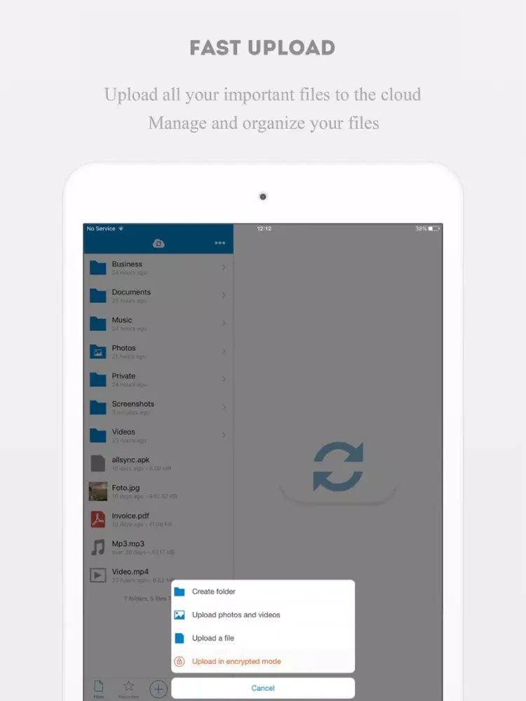Capturas de pantalla de Allsync iPad 