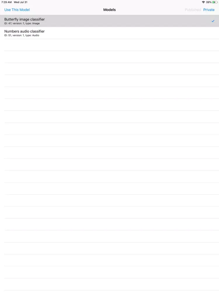 Zrzuty ekranu Capice iPad 