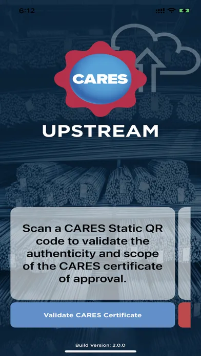 ภาพหน้าจอของ CARES Upstream
