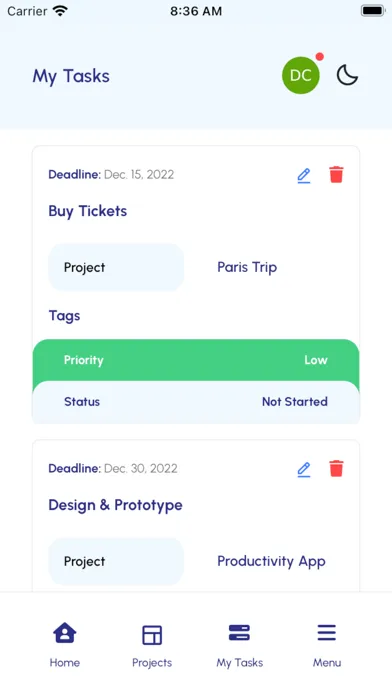 CatchUp-Work Screenshots
