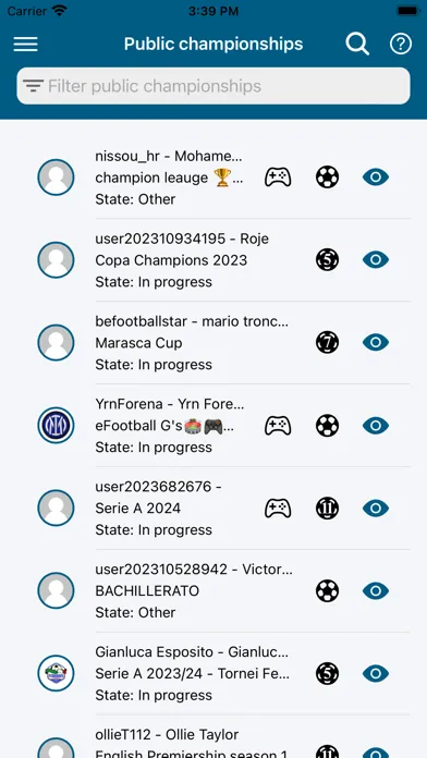 Championships and Tournaments应用截图