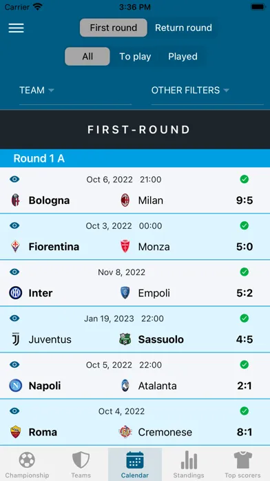Championships and Tournaments应用截图