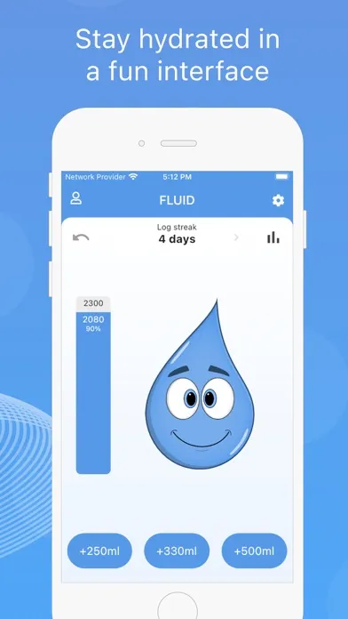 Fluid - log water / hydration Screenshots