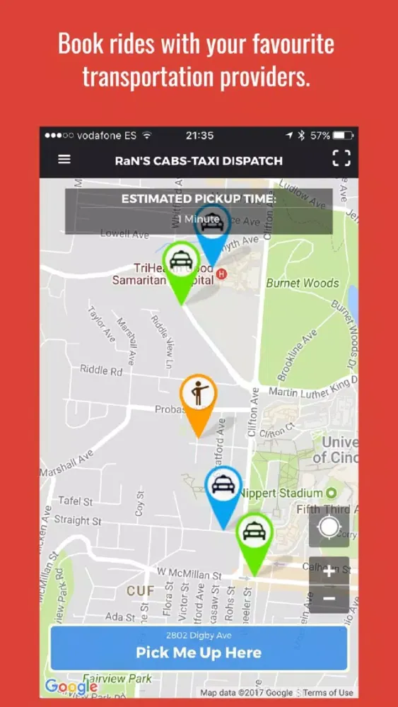 Screenshot di BikeNWA Pedicab