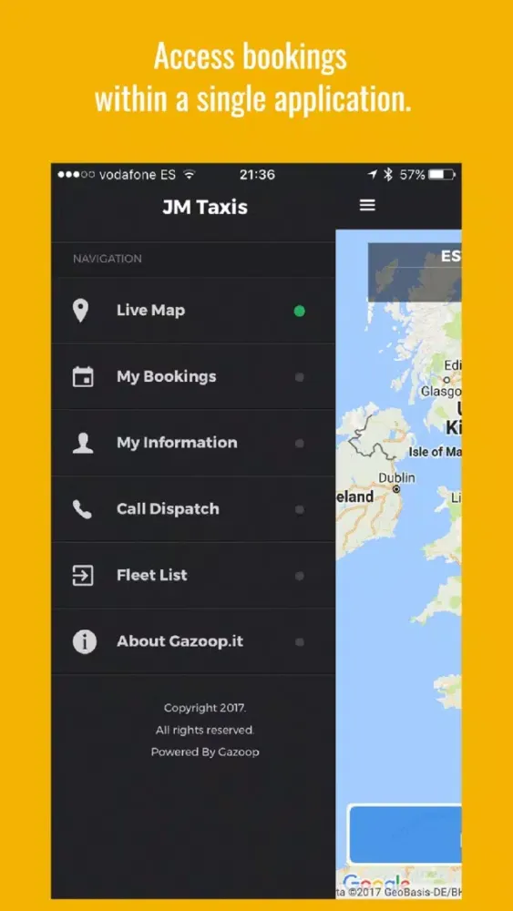 Screenshot di BikeNWA Pedicab
