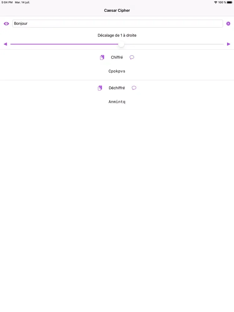 تصاویر Caesar Cipher iPad